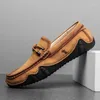 Casual Shoes Leather For Men Summer Loafers Driving Slip On Mens Moccasins Dress Business Sneakers Zapatillas