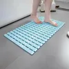 Tapis de bain à séchage rapide tapis étanche pliable avec des aspirants tas de pava rectangle TPE épais pour le spa anti-glissement