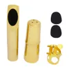 Tenor/Soprano Saxophone Head Set Metal Gold Glossy Head + Cap + Clip Special Accessories And Parts For Saxophone Instruments