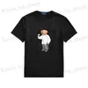 メンズTシャツポロスベアTシャツ高品質100％コットンベアTシャツショートSLVE TシャツUSA T240411