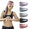 Dames sporthoofdbanden snel droge niet-slip elastische hoofdbands voor basketbaltennis yoga-training