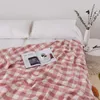 Blankets Japan Cotton Gauze Blanket For Bed Throw Air Condition Quilted Bedspread Plaid Bedding Sheet Sofa Cover