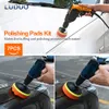 Self-Adhesive Pad With Sandpaper Car Polishing Disc Buffing Waxing Sponge Kit For Polisher Drill Adapter Headlight Wheel Repair
