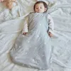 Coperte fasciatura del sacco a pelo da bambino 0-24 mesi Non slip coperta da letto per bambini pigiani 2.5tog star primavera stampato 100% giubbotto di cotone a pelo a sonno Y240411