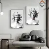 Moderne abstrakte Medusa Wandkunst Poster Klassische griechische Mythologie Leinwand Malerei Home Wohnzimmer Schlafzimmer Galerie Minimalistische Dekoration