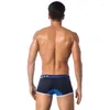 Underpants Underwear Men Breathable Boxers Solid Shorts Male Cotton Cueca Tanga Quick Dry Mesh Short Mens Boxer Homme 2024