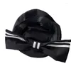 Berets Korean Version Striped Bow Caps For Women Sweet And Cute Painter Hat Boinas Goros Caliente Para Mujer