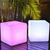 Tabouret de bar cube lumineux LED