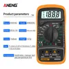 AN8205C Digital Multimeter Auto Range Backlight AC/DC Ammeter Volt Ohm Tester Portable Meter Multimetro With Thermocouple