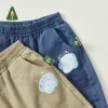 Hose Amila Babyhose 2022 Herbst Neue Monsterdruck Feste Farbhose Hose Lose Mädchen und Jungen lässige weiche Kinderkleidung