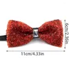 Bow Ties Regulowane wstępnie związane Bowtie Rhinestones Diamentowe biżuteria krawat na bankiety ślubne imprezowe