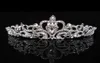 Işıltılı tam daire tiaras pageant taç yaprağı açık Avusturya rhinestones kral kraliçe prenses taç düğün gelin gelinler taç partisi h6183076