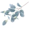 Fiori decorativi semplici foglie di eucalipto artificiale rami finti piante di matrimonio composizione fiore decorazione albero
