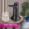 Dispensateur Pompe à eau électrique avec base Automatique Dispensateur LED Lumineuse Pompe à bouteille d'eau Lumineuse Dispositif d'aspiration à eau en bouteille