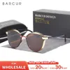 Barcur Style Polariserade solglasögon för kvinnor Catmore Round Sun Glass Ladies Woman Eyewear Accessory Uvab Protection 240410