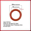 50-200Pcs Silicone O Ring Sealing Washer Red VMQ O-ring plumbing gaskets Oil Resistant High Temperature Oring Assortment Kit