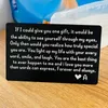 Regali di Natale I Love You Wallet Insert Card per uomini Him Him Wedding Anniversary Engagement Reghips for Couple Birthday Regali di compleanno