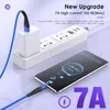 7A 100W Super Fast Charge USB Type C Кабель для Huawei Oppo Realme Xiaomi Redmi Poco Samsung Data Charger USBC 2M 3M Cord Quick 3