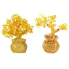 Jewelry Pouches Feng Shui Gold Money Fortune Tree In Dragon Pot Bonsai Home Decor Wealth