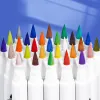 Arrtx 30 couleurs stylos de peinture acrylique, marqueurs de peinture de pointe extra fins pour peinture de roche, céramique / verre / toile / tasse / bois / œuf de Pâques