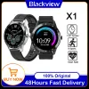 Watches BlackView X1 Smart Watch 5Atm Waterproof Heart Rise Sports Clock Sleep Monitor Ultralong Battrey för Xiaomi Huawei iOS -telefon