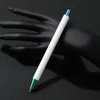 Kızlar Lady Metal Geri Çekilebilir Pırıltılı Jel Pen Pırıltılı Beyaz Top Kalemleri Hediyeler Kişiselleştirilmiş Özel Beyaz Tıkla UV DTF Sargı Boş Kalemler Diy Beyaz Boş Yuvarlak Tip