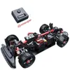 Carro elétrico/RC MJX Hyper Go 1/14 Alta velocidade na estrada RC Rally Car com chassi de metal giroscópio, roda de desvio extra 14301 14303 Veículo de corrida sem escova 240424