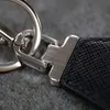 Designer unissex Black Key Chain Accessories P Keychains letra Letra Padrão de Luxo Chaves de Chaves de Chaves de Chaves de Jóias Para Chaços Para Chave