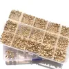 Hot Smelt Knurled Embedment Assortment Kit Brass Nuts M2 M2.5 M3 M4 Warmte Set Inserts voor schroefdraadinzet 3D -printonderdelen