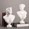 Decorative Figurines Ancient Greece European Resin David Head Statuees Decoration Home Livingroom Goddess Sculpture Figurin Office