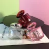 30/50ml透明な香水ボトルポータブルスプレーガラスボトルとジェムキャップ化粧品コンテナトラベルアトマイザー
