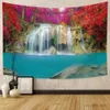 Tapisserie cascade tapisseries bohemian paysage naturel mur suspendu salon décoration décoration esthétique décoration intérieure r0411