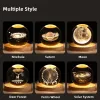 Projecteur planétaire brillant galaxie astronaute Crystal Ball Night Light Power Power Warbside Light Christmas Kid Gift Night Lampe