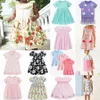 Girls Dresses Cartoon Kids Princess Dress Short Sleeved Summer Knitted Children Clothing Toddler one-piece Dress Kid Clothes Baby Skirts size 2T-7T y4 K8kw#