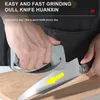 Knivslipare Sväsentverktyg enkelt och säkert för att skärpa kökskockarna Damaskus praktiska knivar Sharpener Köksverktyg