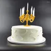 Candle Holders 10 PCS Candles And Candlestick Bracket 1 Set Cake Topper Birthday Party Toppers Decoration