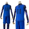 Holoun Blue Lock Anime Cosplay Costume Isagi Yoichi Chigiri Bachira Rensuke Kunigami Treinamento de Futebol Uniforme Rose Rose Let Presente