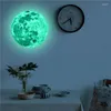 Autocollants muraux 20/30 cm Pot de lune Green Lumineux autocollant Childre