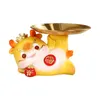 Decorative Figurines Lucky Dragon Statue Entryway Key Holder For Entrance Bookshelf Living Room