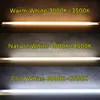 AC220V LED Bar Tube de lumière V Fonds de 50 cm 72leds Profil en aluminium pour le coin mural armoire de cuisine Linear Home Decor SMD2835 Lampe