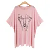 Women's T Shirts Tshirt M - 6xl 3xl 4xl 5xl Summer Autumn Casual Short Batwing Sleeve O Neck Long Tee Women