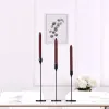 Handle Candle Holder Sets Metal Household Candlestick Decoration 3pcs Per Set Pleated Base Candle Holders 0411