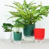 2 Layer Self Watering Planter Home Garden Office Plant Flower Pot With Water Container Automatic Watering Hydroponic Plant Pot