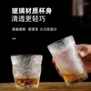 Vinglas med grossist Japanesestyle Ice Grain Thicked Glass Cups Hushållen Drinking Cup är robust hållbar och har en stor kapacitet