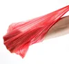Bolsas de armazenamento 100pcs Red Plástico Bolsa de supermercados Compras descartáveis com alça de lixo de cozinha conveniente