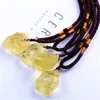 Decoratieve beeldjes Onregelmatige Natuurlijke stenen Cuiltal Pendant Paarse Wit Citrine Pink Quartz Crystal Necklace Sieraden Genezing edelsteen