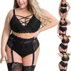 Kvinnor erotiska sexiga kroppsstockning underkläder babydoll bodysuit mesh babydoll het erotisk öppen plus storlek sexig spets underkläder bodysuit