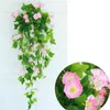 Decoratieve bloemen Youzi 1 st ochtend glory muur hangende kunstmatige nepplanten mand voor thuisbruiloftsfeestjes decor