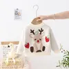 Pulloir de Noël fille garçons enfants enfants poulets tricotés pull pull pull pull pull santa claus Nouvel an pull de costume