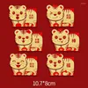 ギフトラップ6pcs中国の赤い封筒for year money bag tiger Hongbao Spring Festival Supply